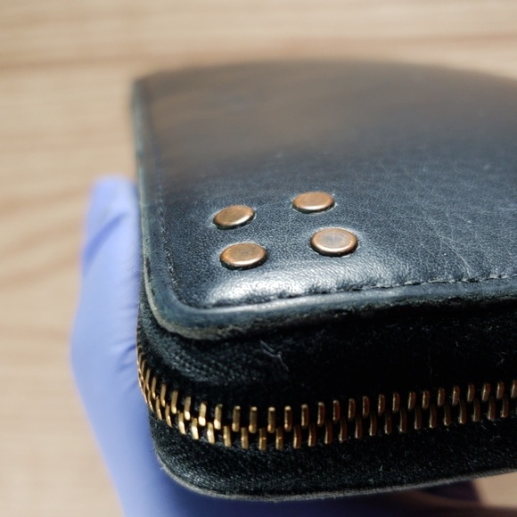 Céline Black Leather Zip Wallet – Vintage, Long Style, Authentic Designer Wallet - Picture 7 of 13